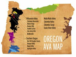 Oregon AVA Map