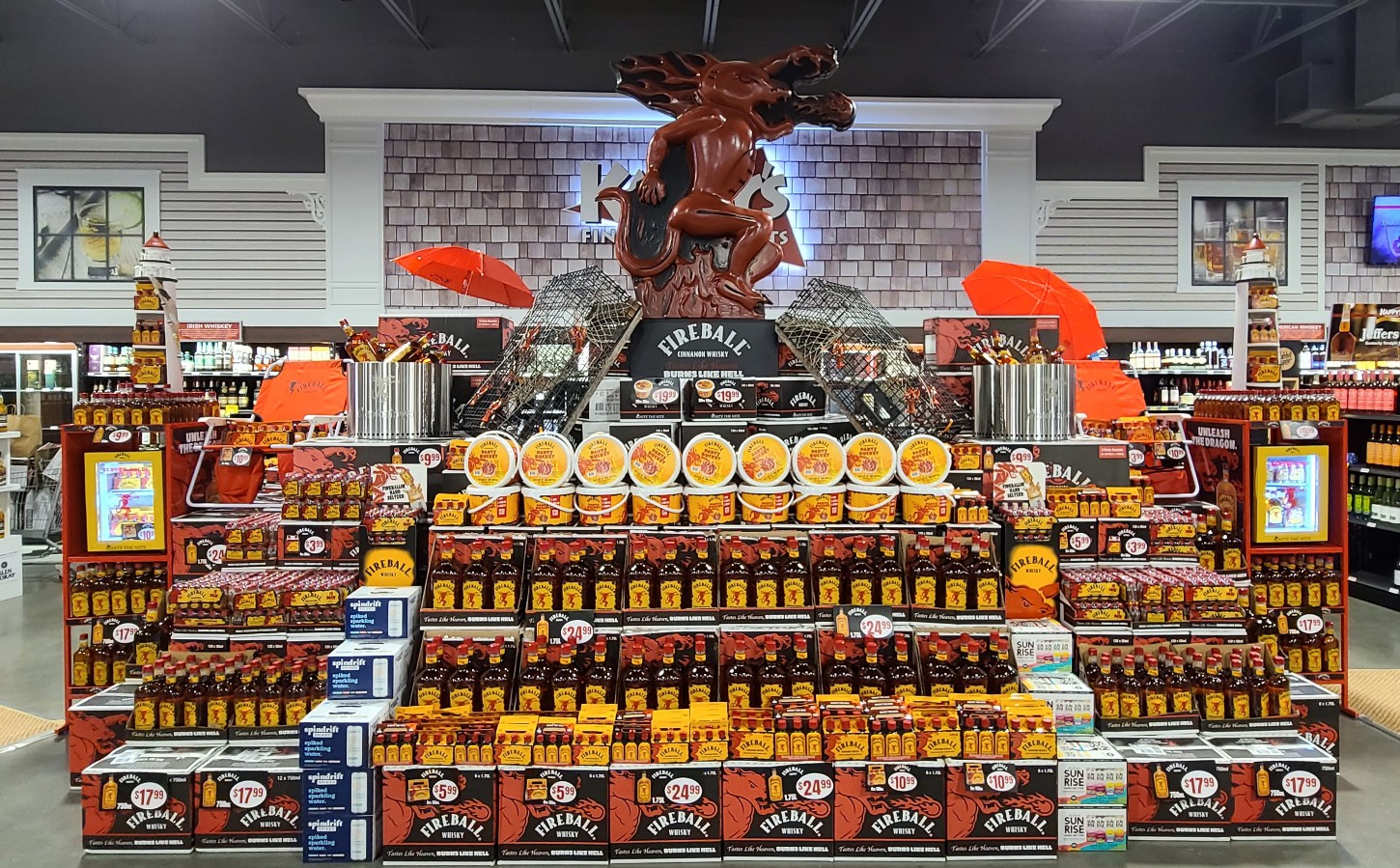 Record-Setting Fireball Whisky Display